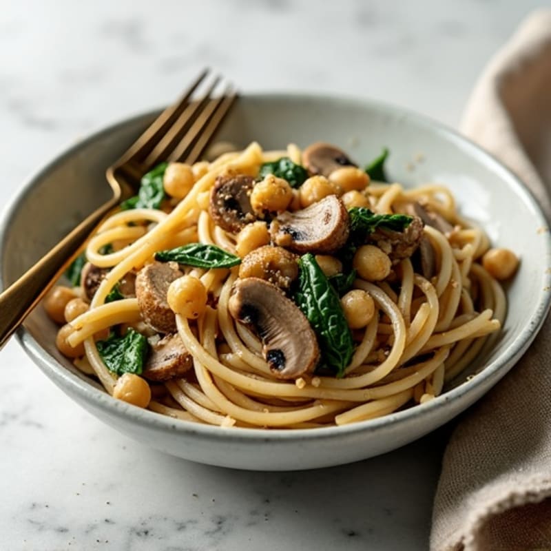 Silky Truffle Mushroom Whole Wheat Pasta
