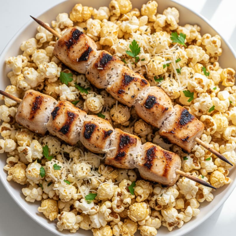 Garlic Herb Parmesan Popcorn