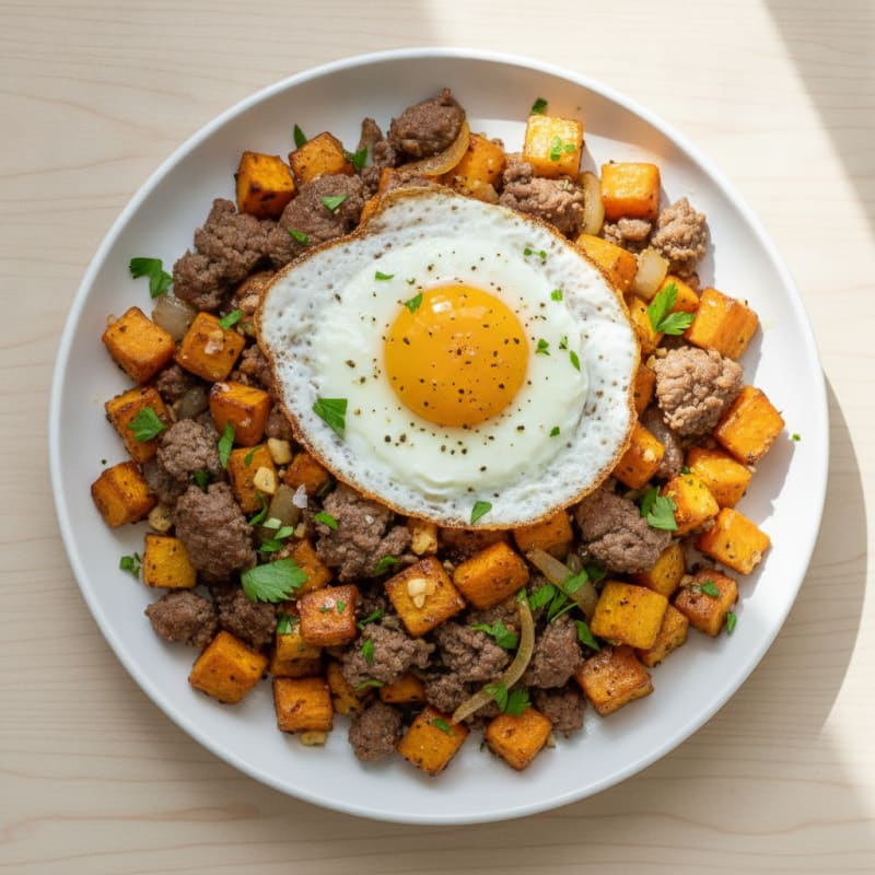 Venison and Root Vegetable Hash