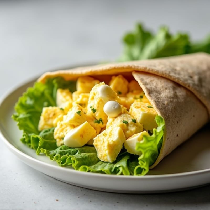 Healthy Creamy Egg Salad Wrap
