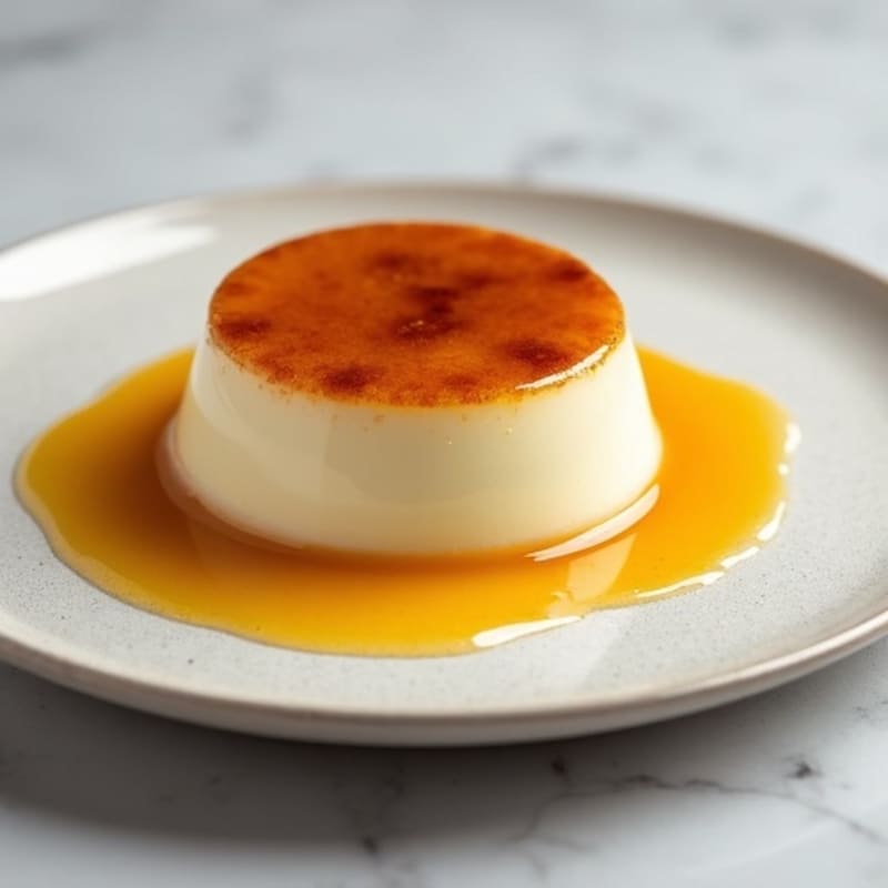Protein-Packed Vanilla Bean Custard with Caramelized Top