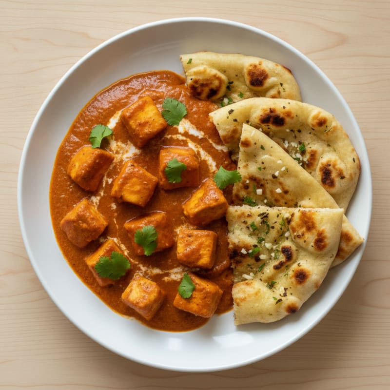 Butter Chicken with Garlic Naan