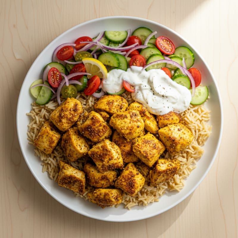 Chicken Shawarma Rice Bowl