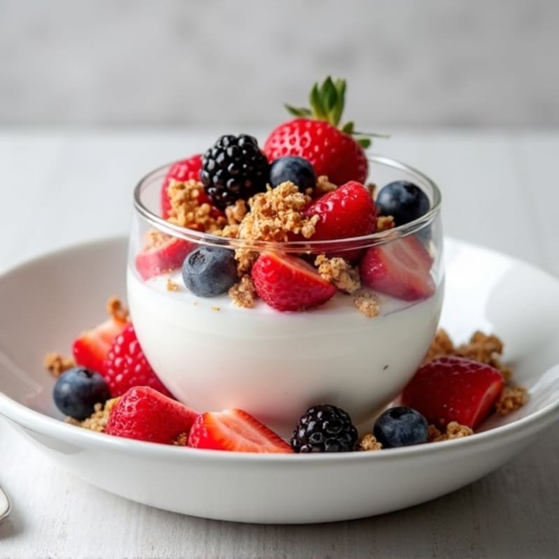 Creamy Greek Yogurt Protein Parfait with Mixed Berries