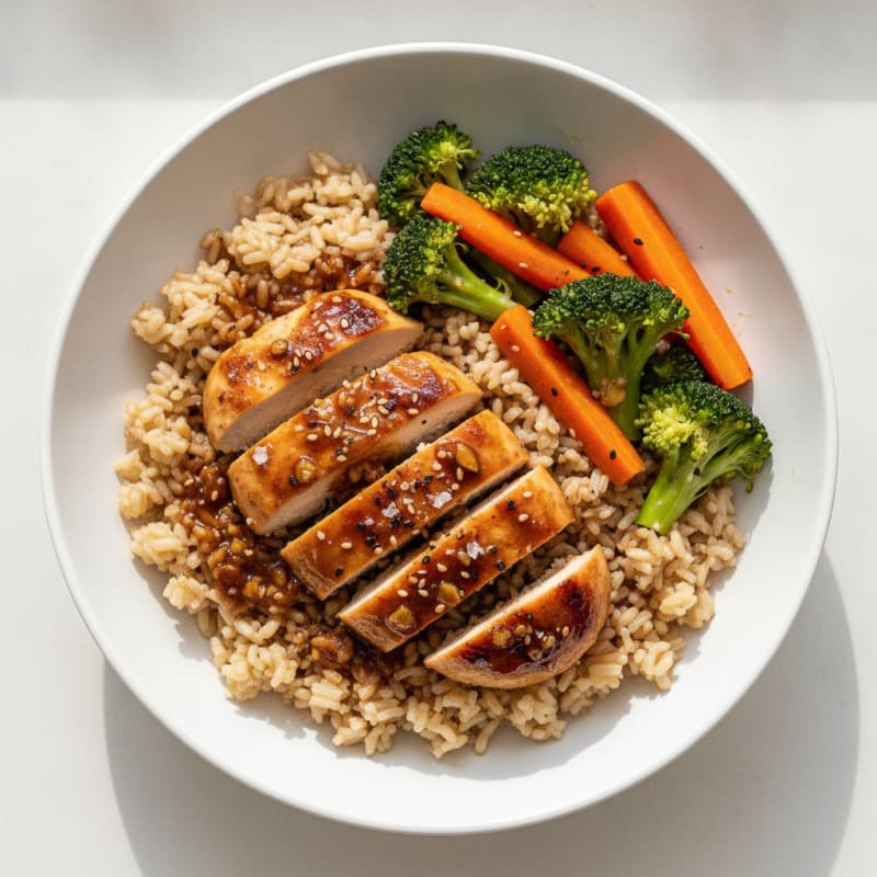 Soy-Glazed Chicken and Rice Bowl
