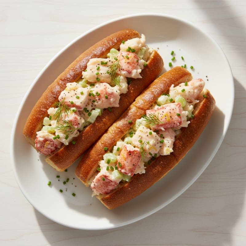 Creamy Lemon-Herb Lobster Rolls