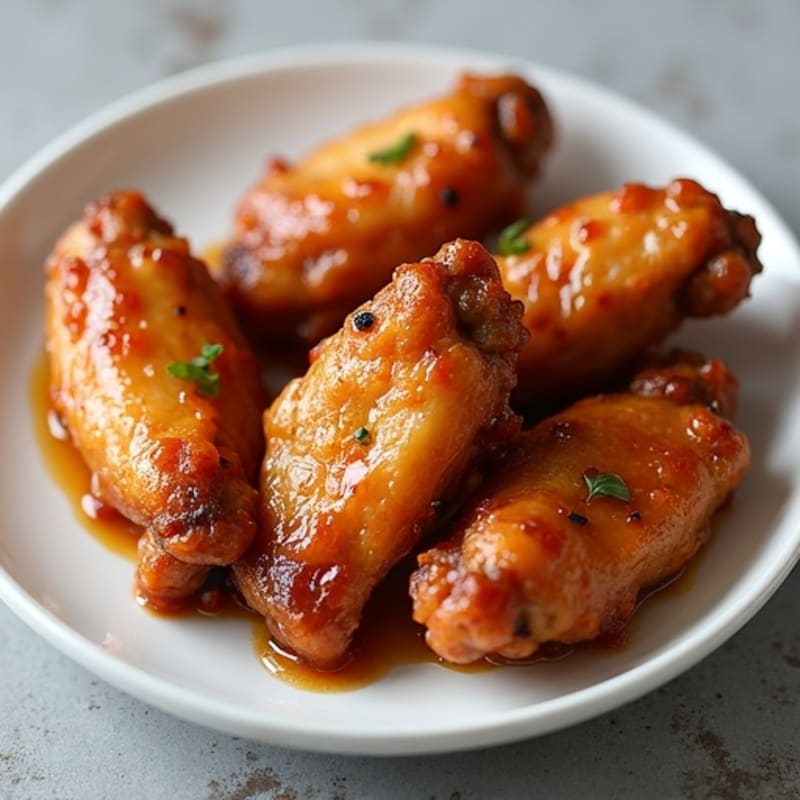 Crispy Baked Honey Garlic Chicken Wings