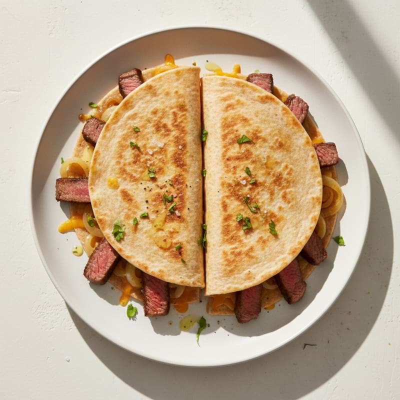 Smoky Steak and Caramelized Onion Quesadillas