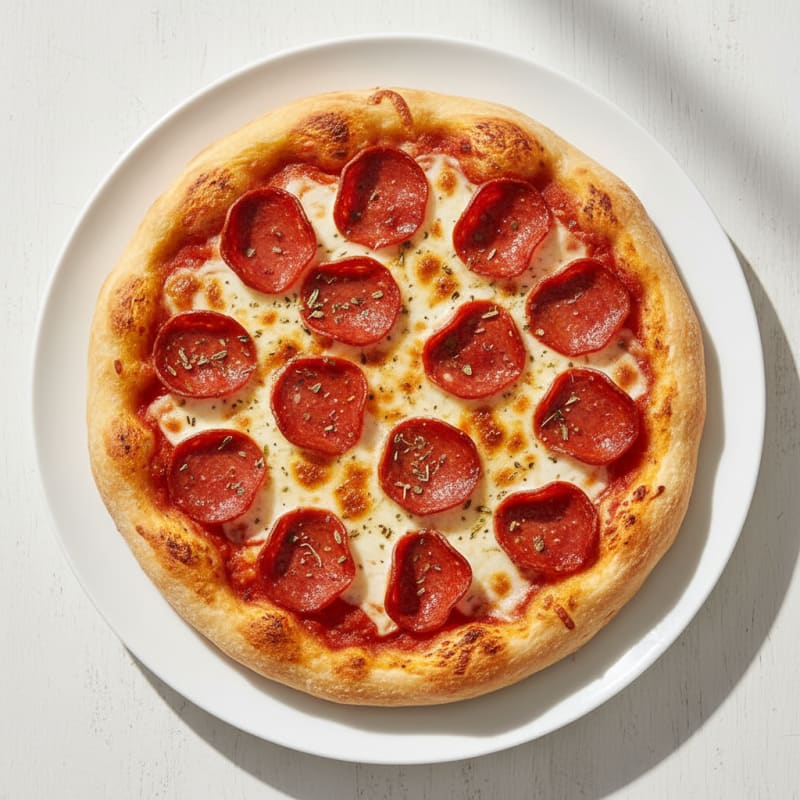 Crispy Pepperoni Pizza with Golden Crust