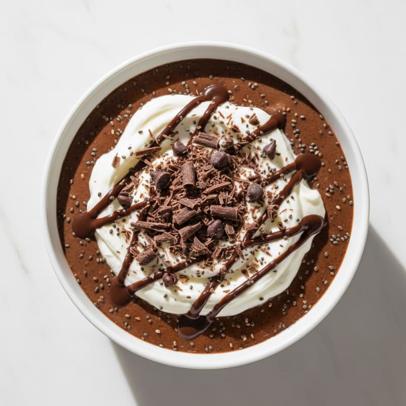 Silky Chocolate Protein Pudding with Greek Yogurt