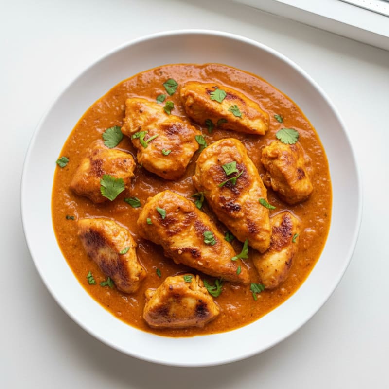 Indian Spiced Chicken with Tomato Cream Sauce