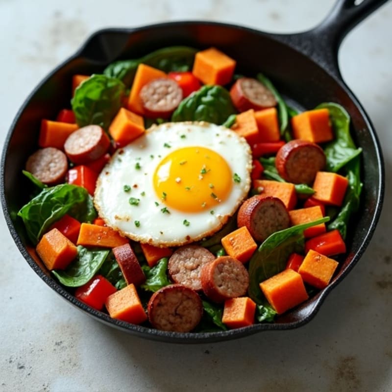 Protein-Packed Sweet Potato Hash Breakfast Skillet