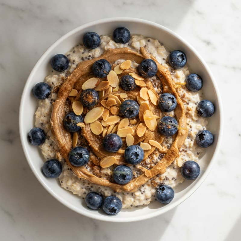 Blueberry Almond Overnight Oats