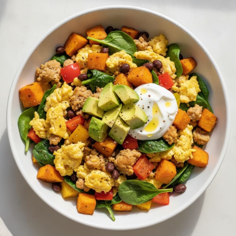 Savory Egg and Veggie Breakfast Bowl