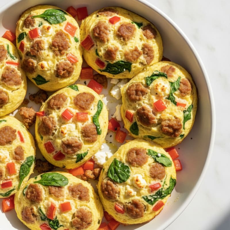 Turkey Sausage and Egg White Bites