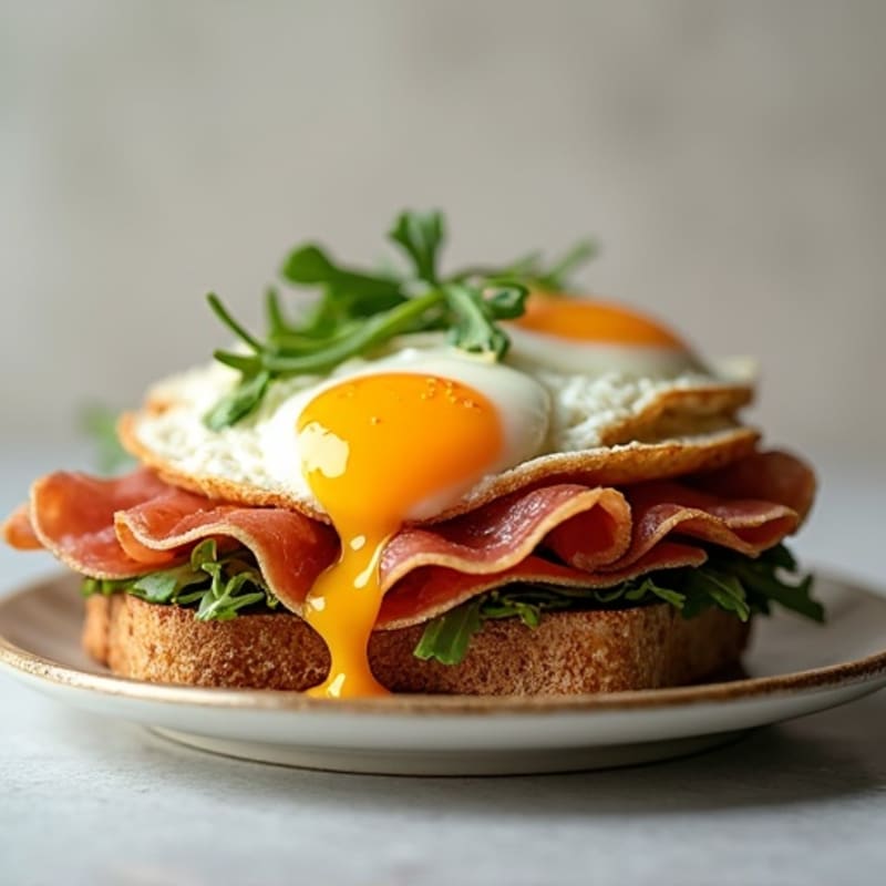 Crispy Prosciutto and Egg Breakfast Panini