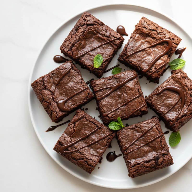 Fudgy Black Bean Protein Brownies