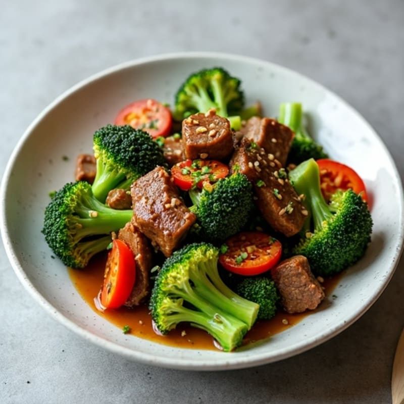 Ginger Garlic Beef and Crisp Broccoli Stir-Fry