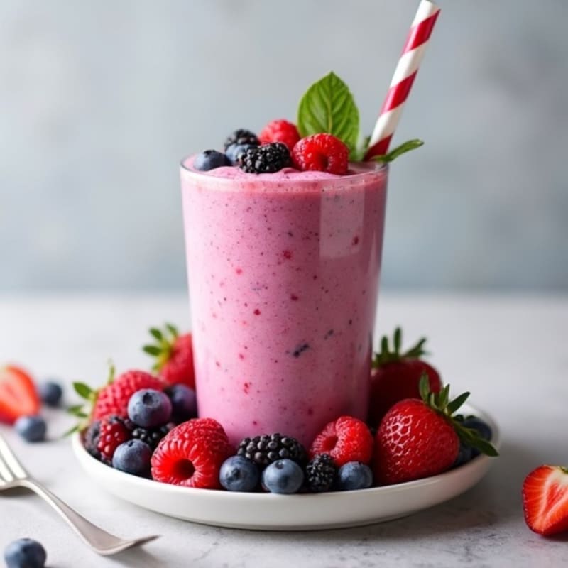 High-Protein Mixed Berry Smoothie
