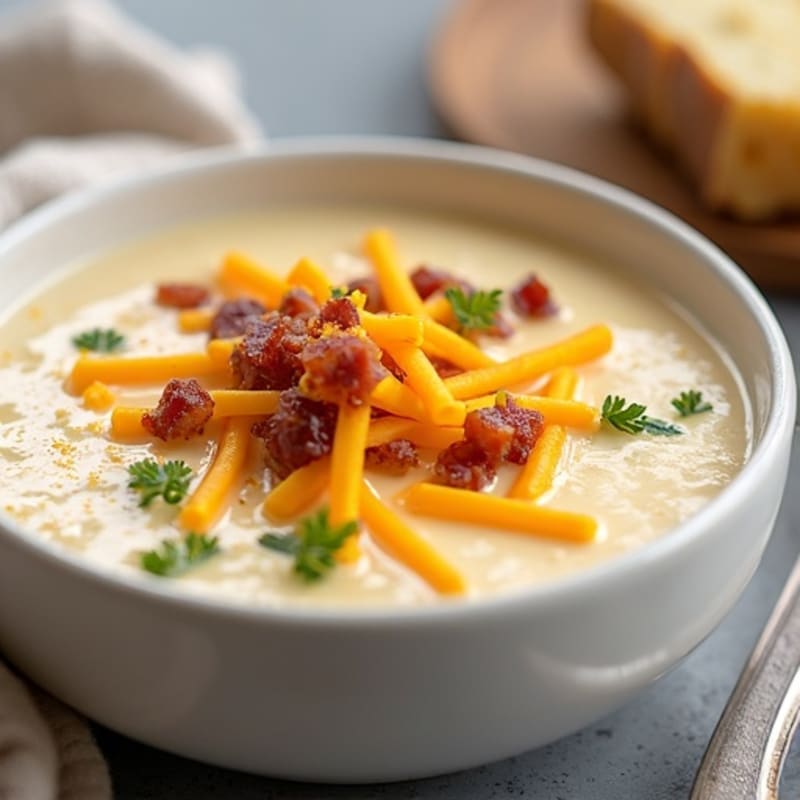 Creamy Healthy Loaded Baked Potato Soup
