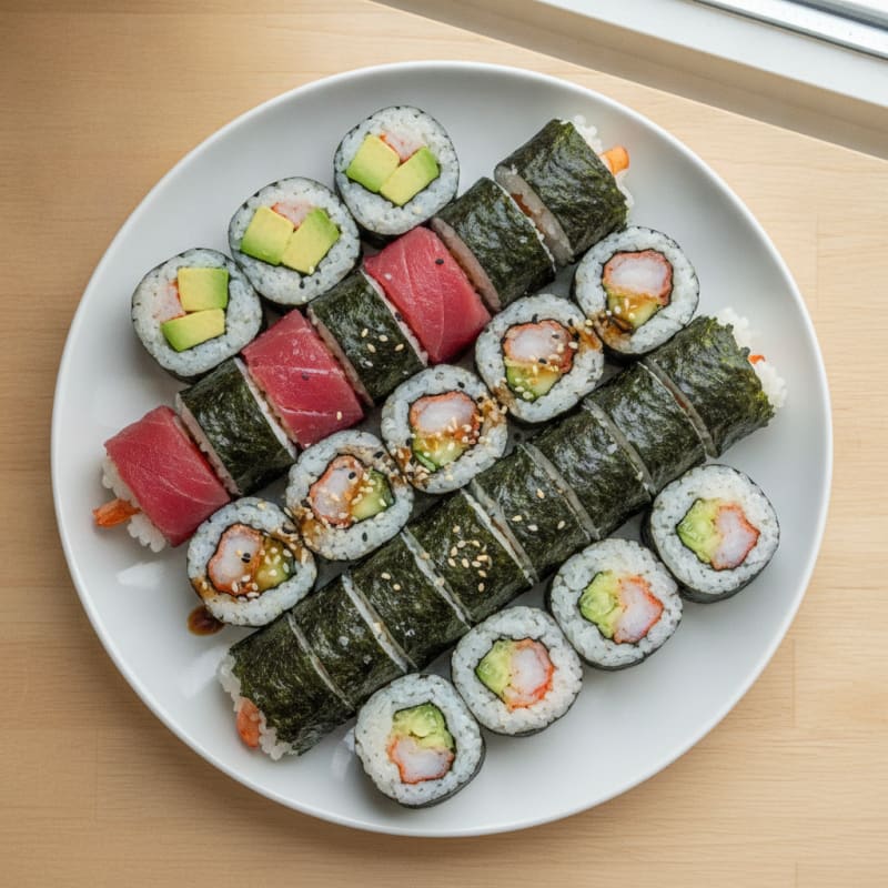 Assorted Fresh Sushi Rolls