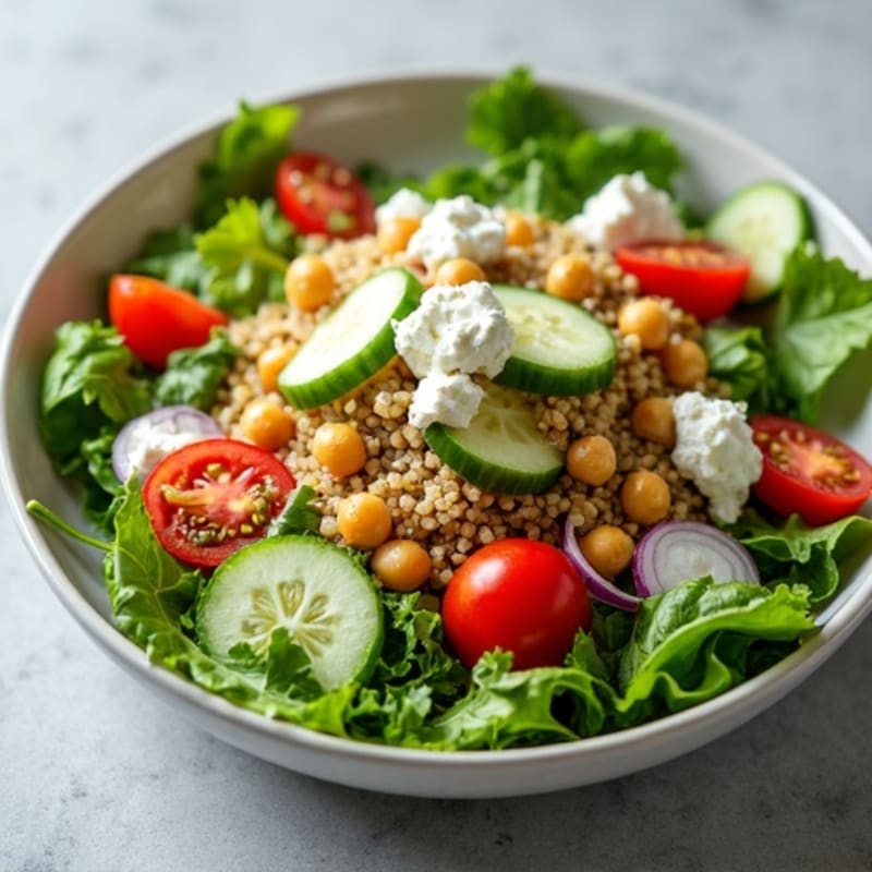 Crispy Herb-Dressed Vegetable and Feta Salad