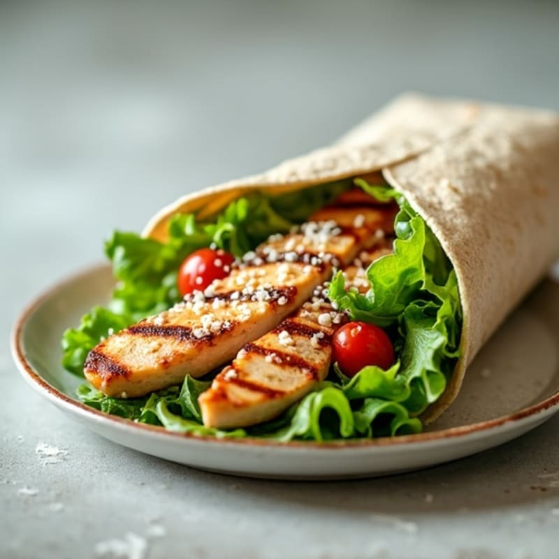 Grilled Chicken Caesar Power Greens Wrap