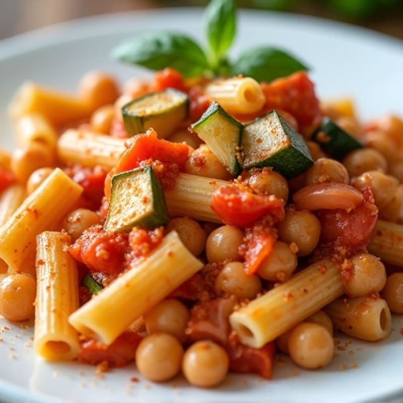 Creamy Roasted Vegetable Protein Pasta Bake