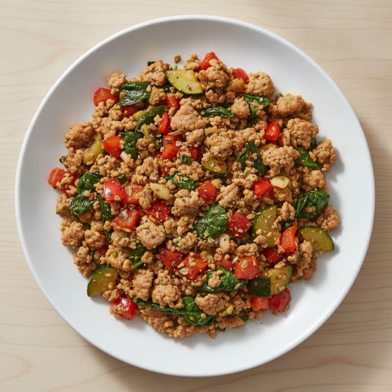 Savory Ground Turkey Skillet
