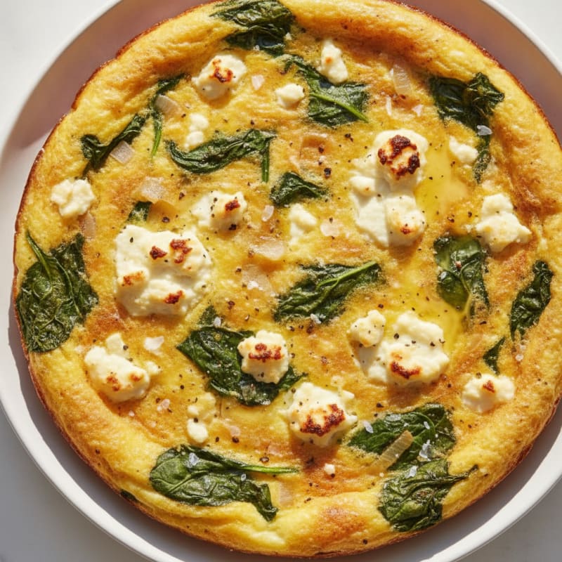 Spinach and Feta Egg Bake