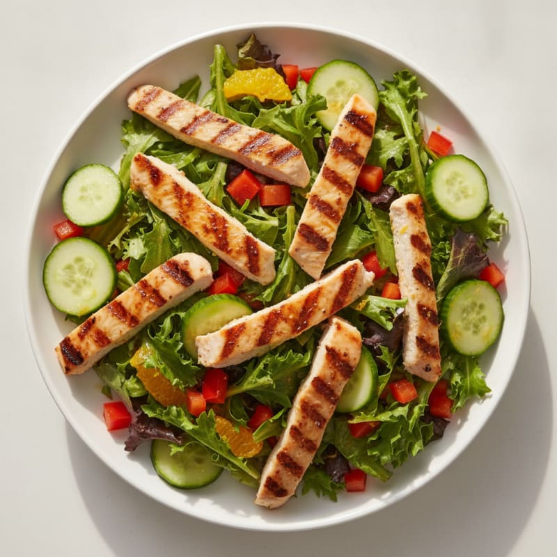 Grilled Chicken and Vegetable Salad with Citrus Vinaigrette