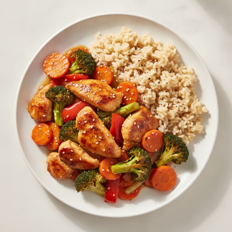 Clean Teriyaki Chicken with Roasted Vegetables