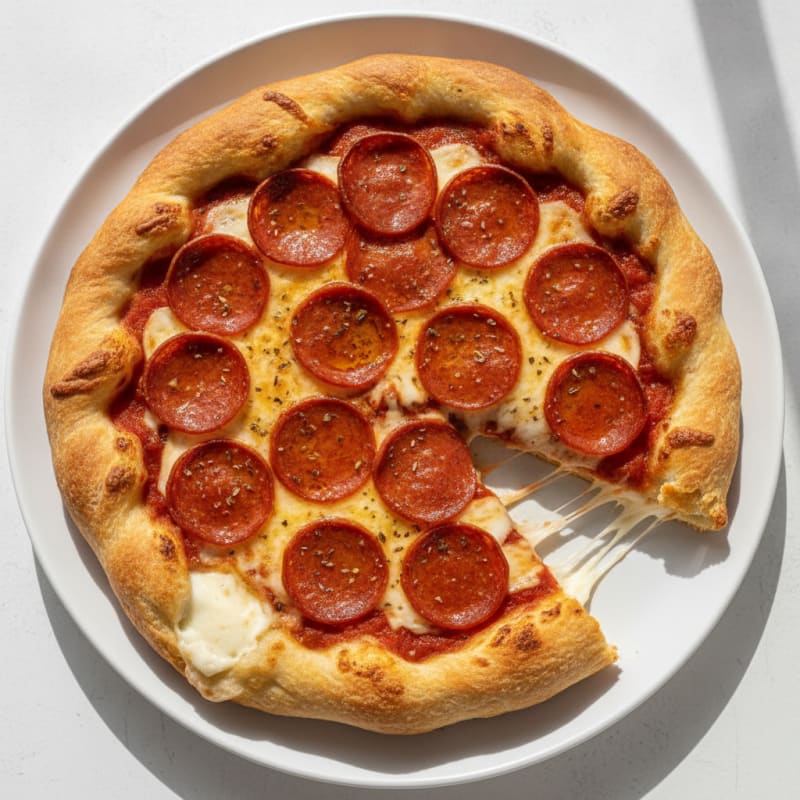 Pepperoni Stuffed Crust Pizza