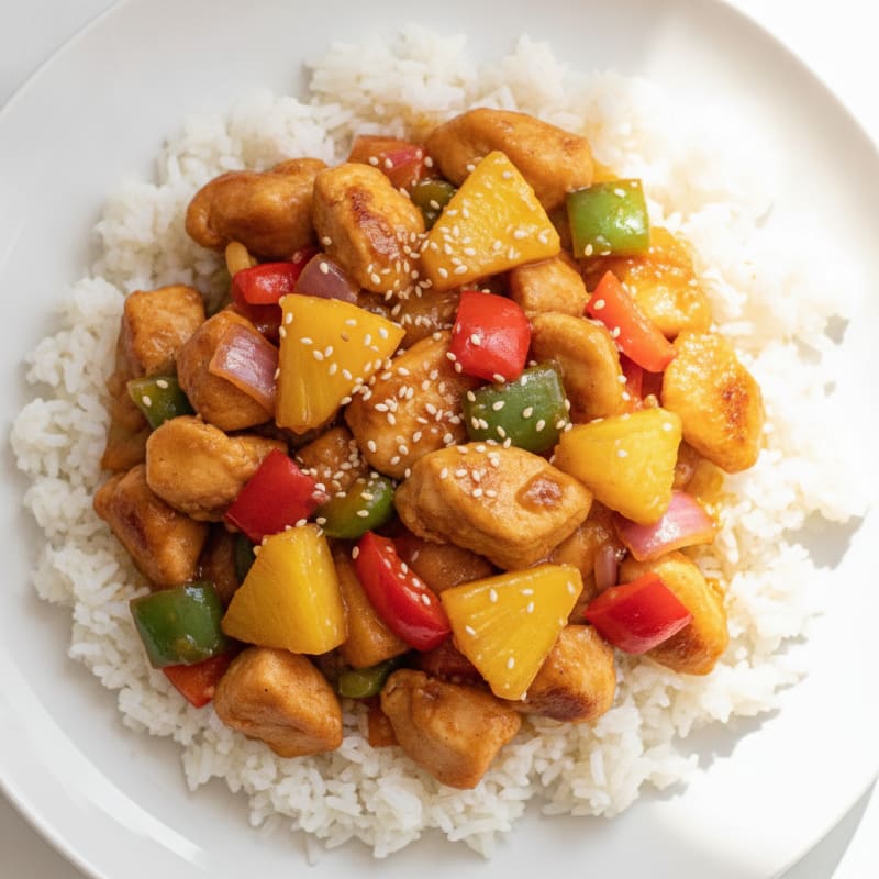 Sweet and Sour Chicken with Pineapple