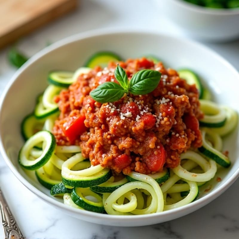 Protein-Packed Turkey Bolognese with Zucchini Noodles