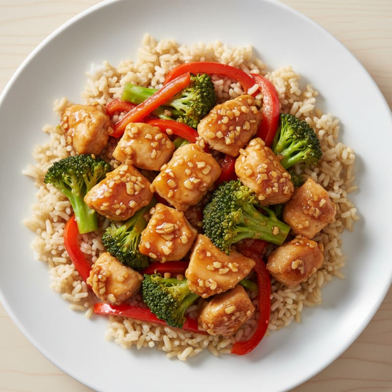 Crispy Honey-Garlic Chicken Stir-Fry