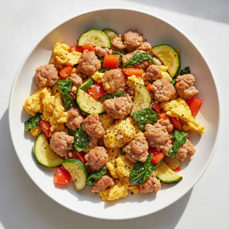 Sausage and Vegetable Scramble