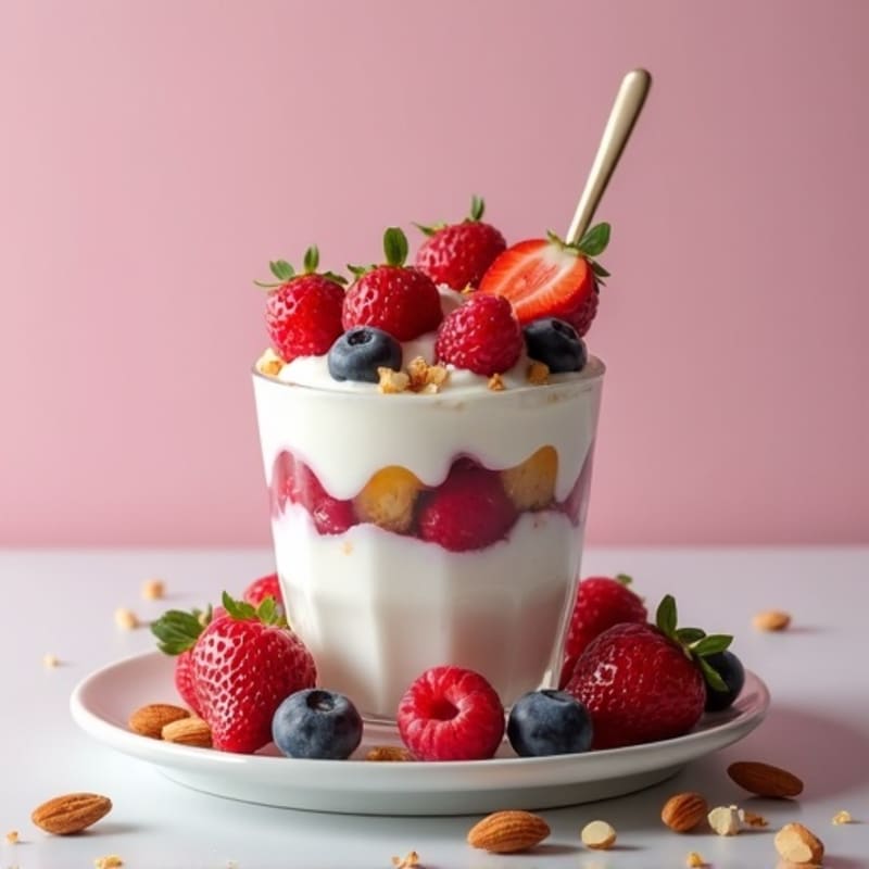 Creamy Greek Yogurt Protein Parfait with Mixed Berries