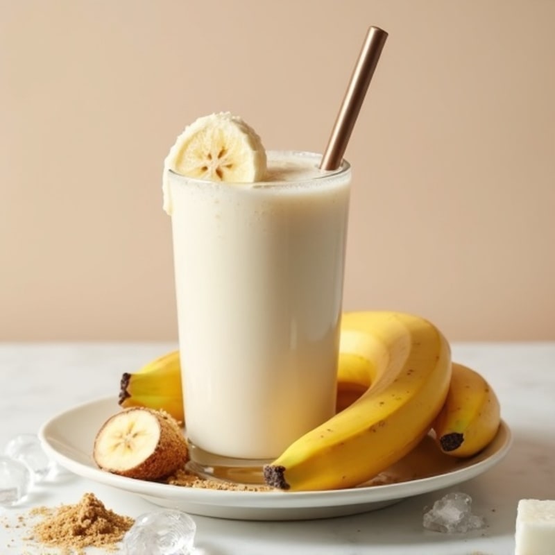 Creamy Vanilla Protein Smoothie with Coconut Milk