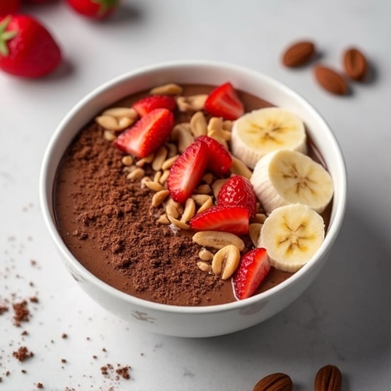 Creamy Chocolate Protein Smoothie Bowl