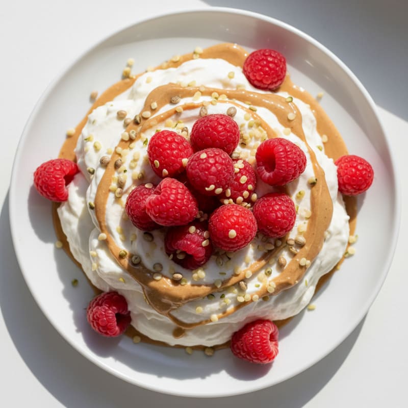 Greek Yogurt Protein Mousse with Mixed Berries