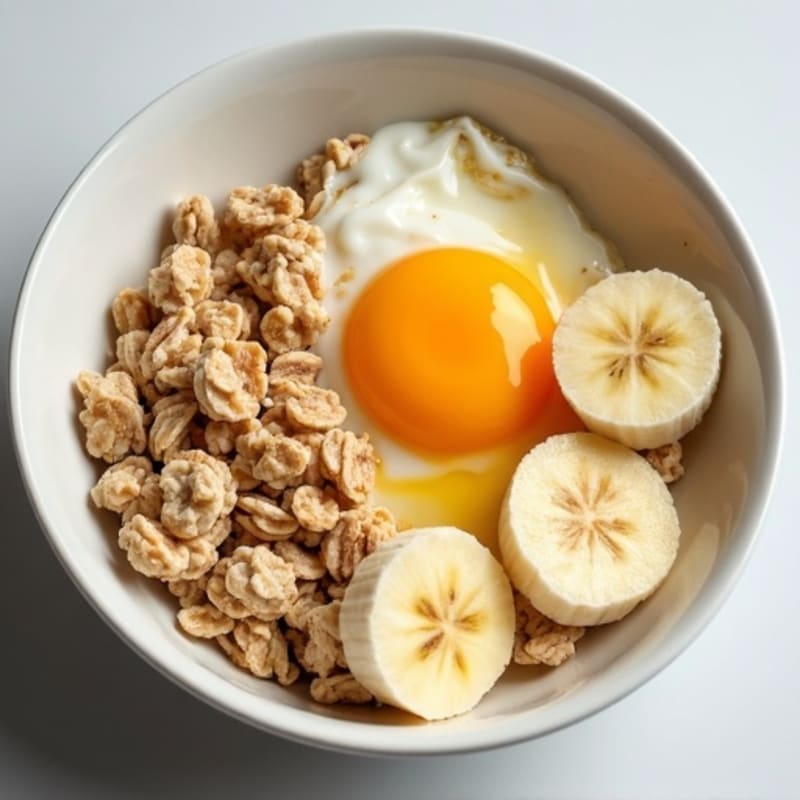 Fluffy Egg White Oatmeal Protein Bowl