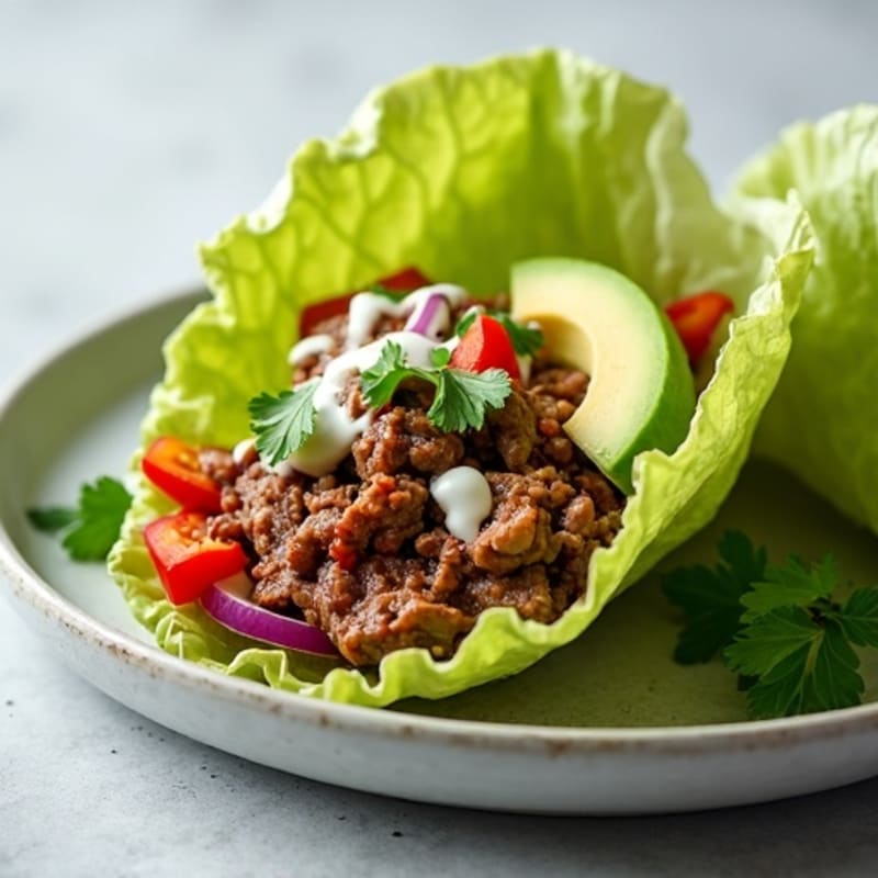Lean Smoky Brisket Lettuce Wraps