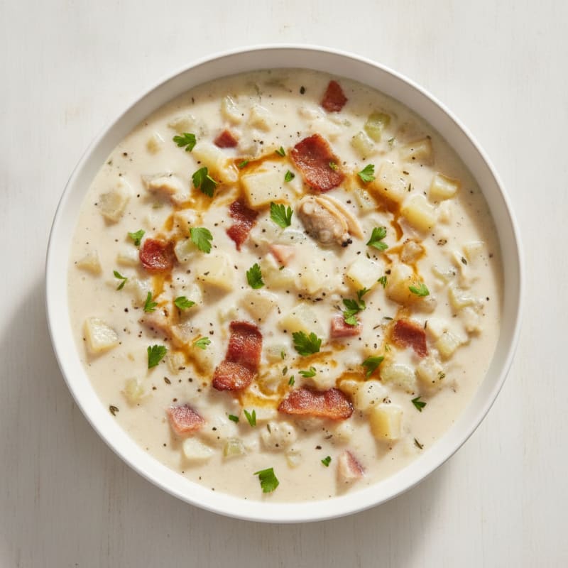 Clean Eating New England Clam Chowder