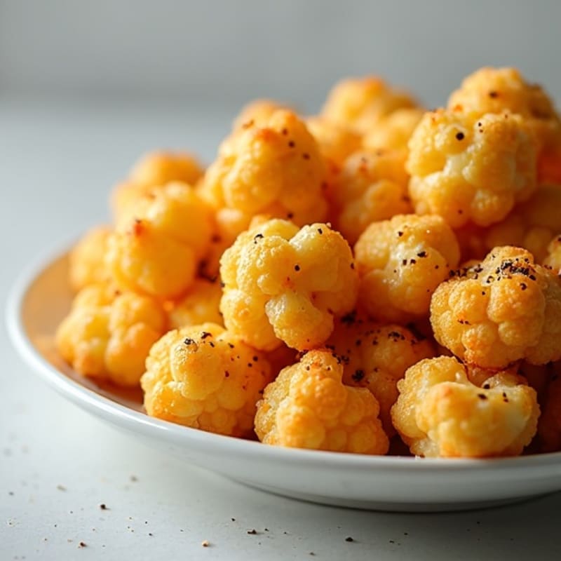 Crispy Baked Cheesy Cauliflower Bites