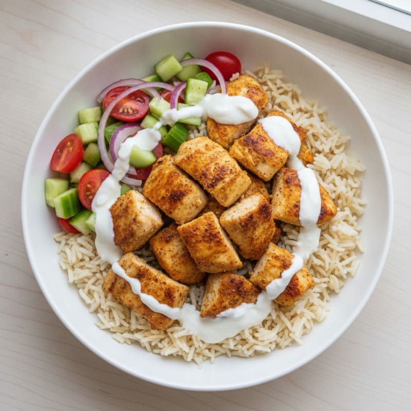 Chicken Shawarma Rice Bowl