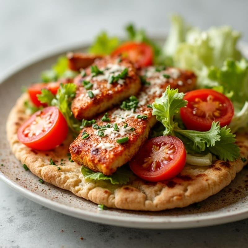 Crispy Chicken BBQ Ranch Flatbread