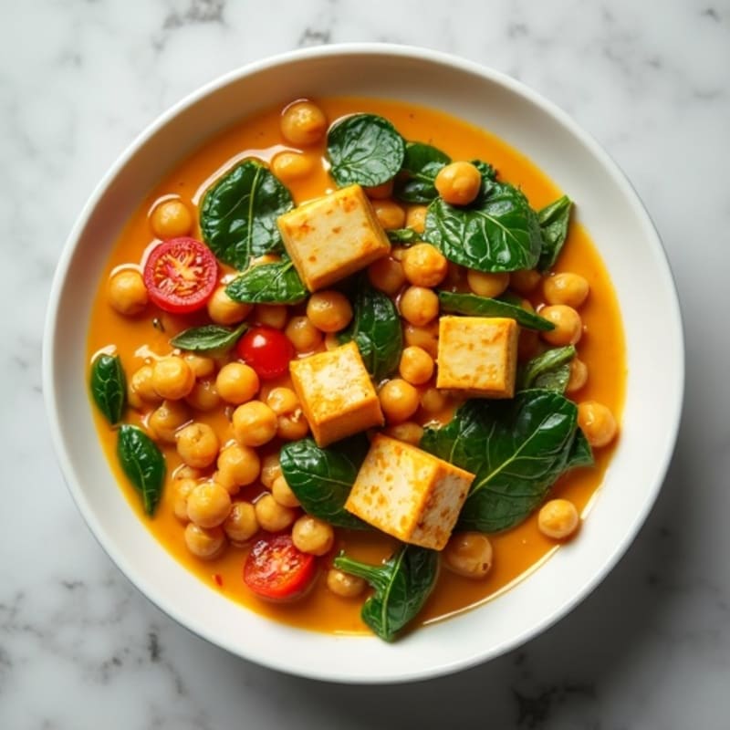 Creamy Coconut Chickpea and Spinach Curry