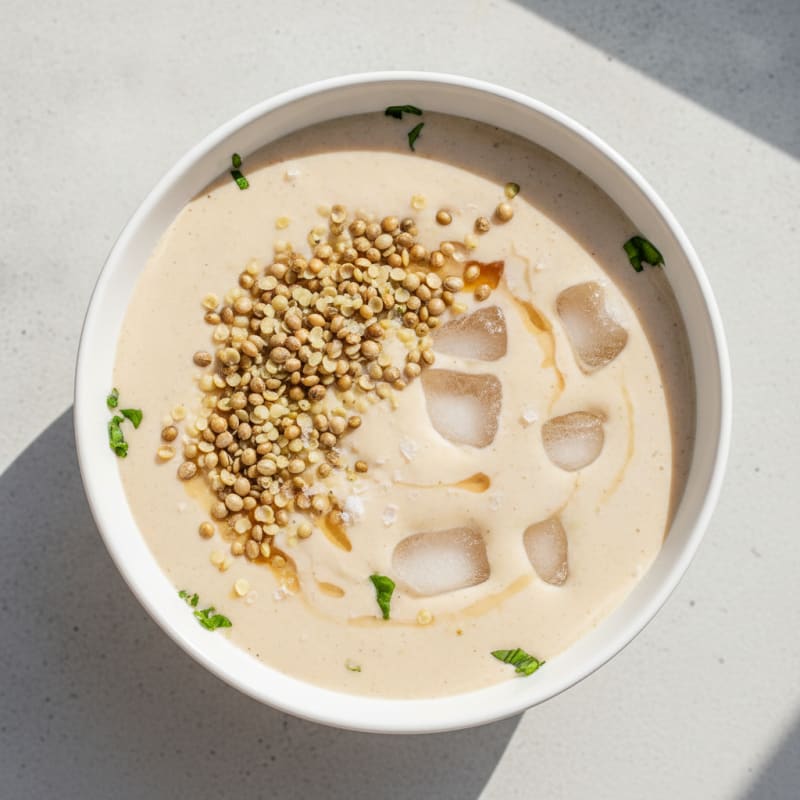 Vanilla Beef Protein Coconut Milk Smoothie
