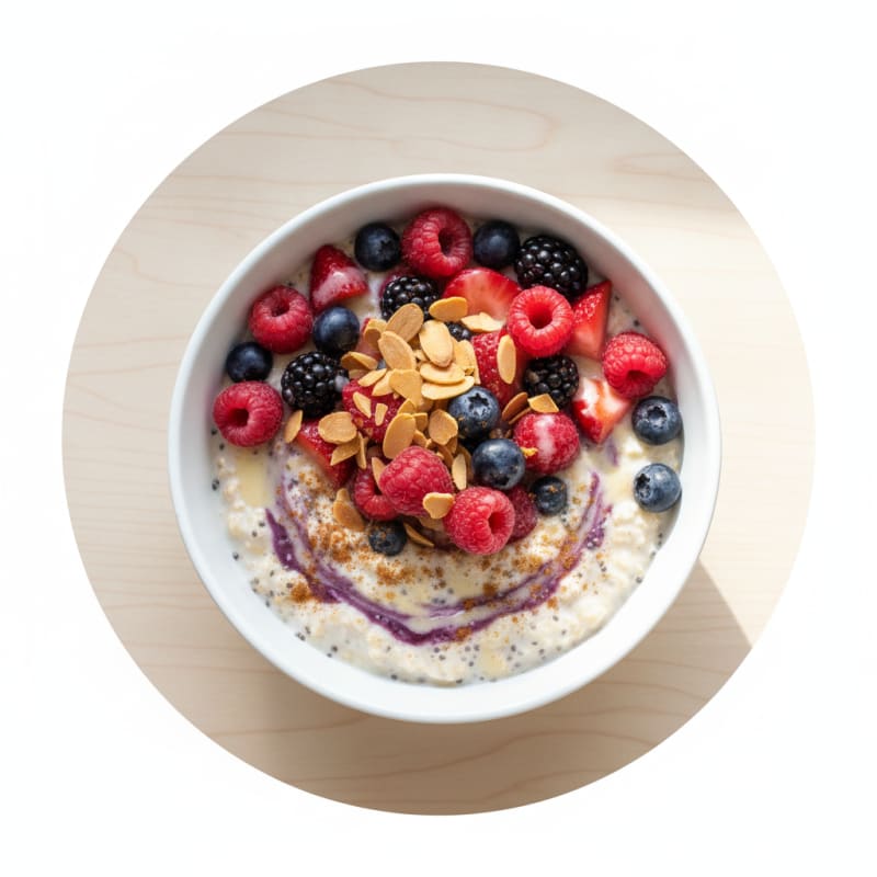 Berry Almond Overnight Oats